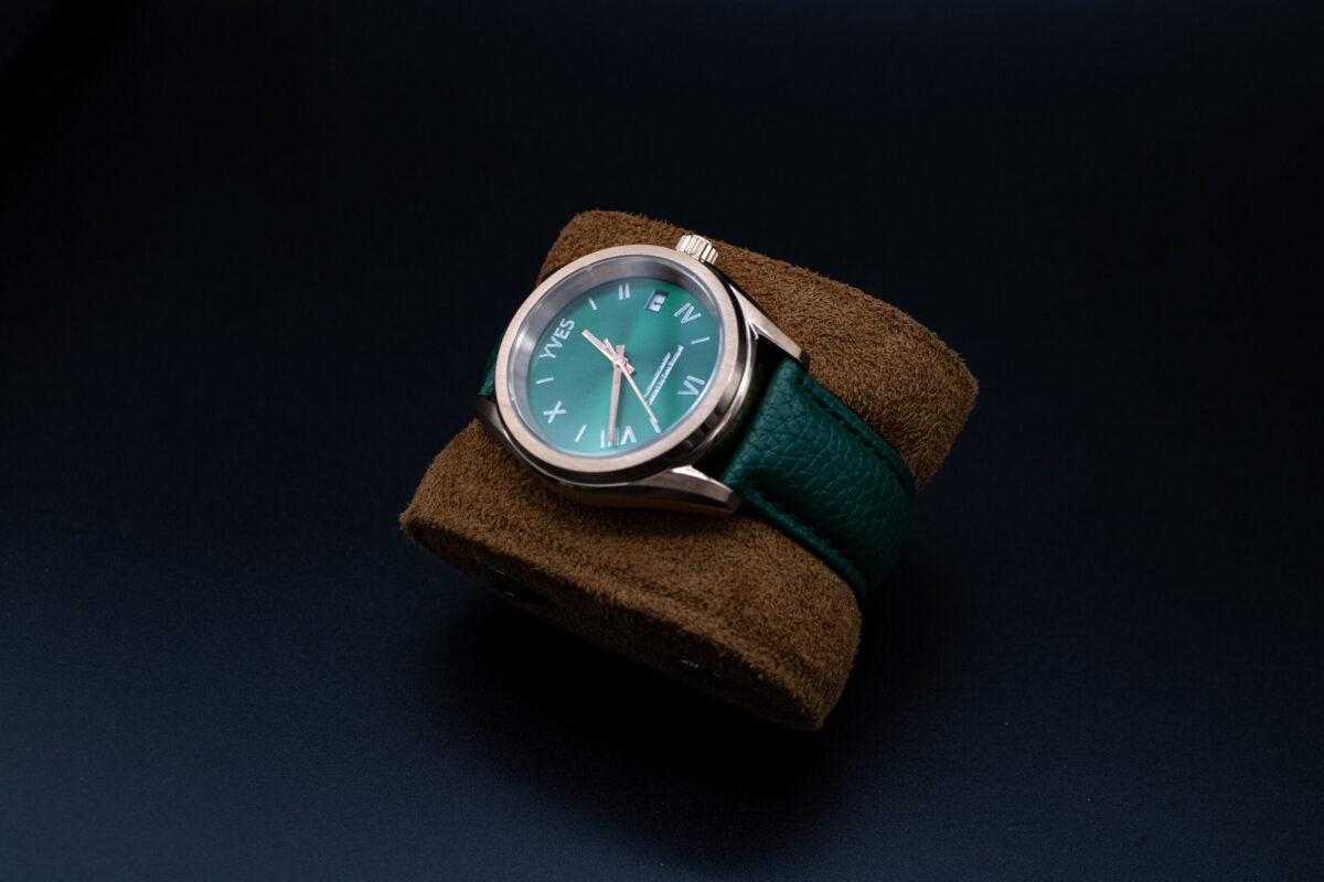 Montre personnalisée homme Yves, fabriquée à la main en France