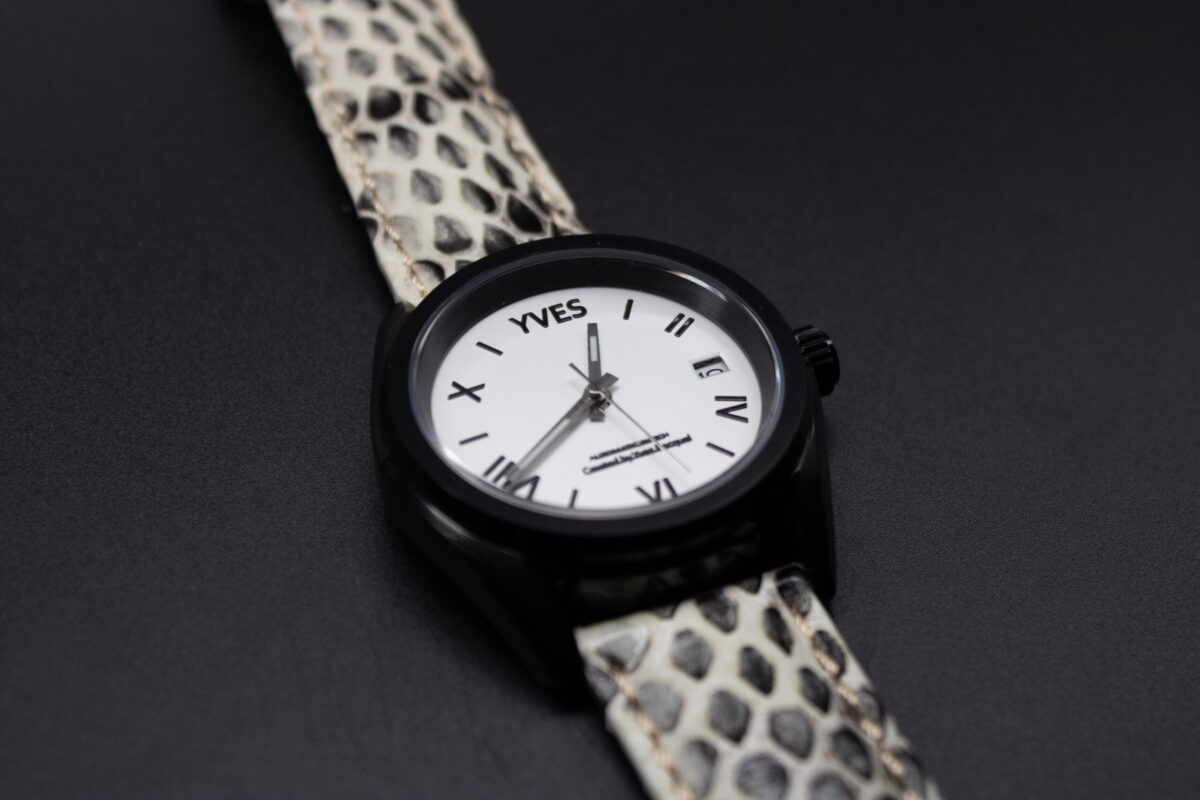 Montre personnalisée homme Yves, fabriquée à la main en France