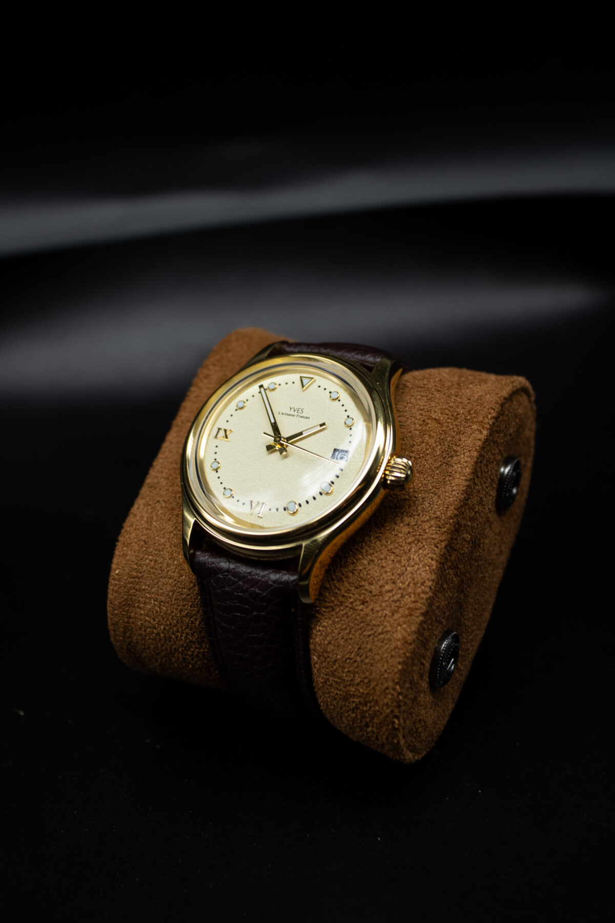 Françoise Beige — Montre automatique Yves Bocquel